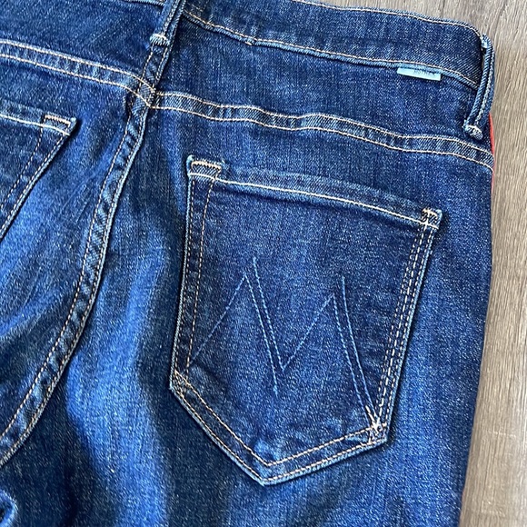 EUC MOTHER jeans insider crop step gray speed racer size 28 - Picture 6 of 9